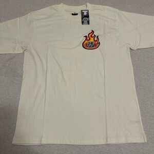 Twenty Six Red Off-White Flame Graphic Tee